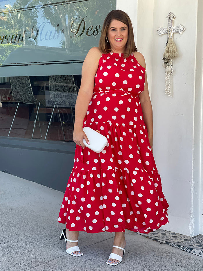 Dot Dress - Red – Me Luxe