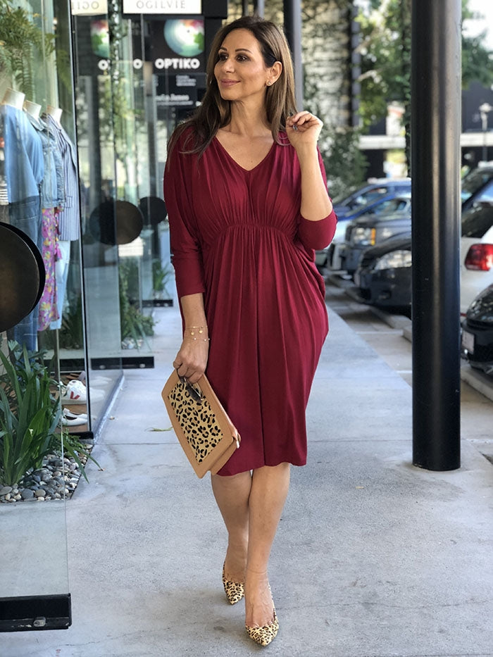 Black cherry shop color dress