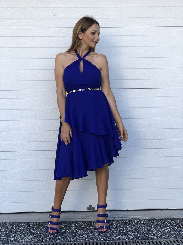 Cobalt Blue Wedding Guest Dress 2024