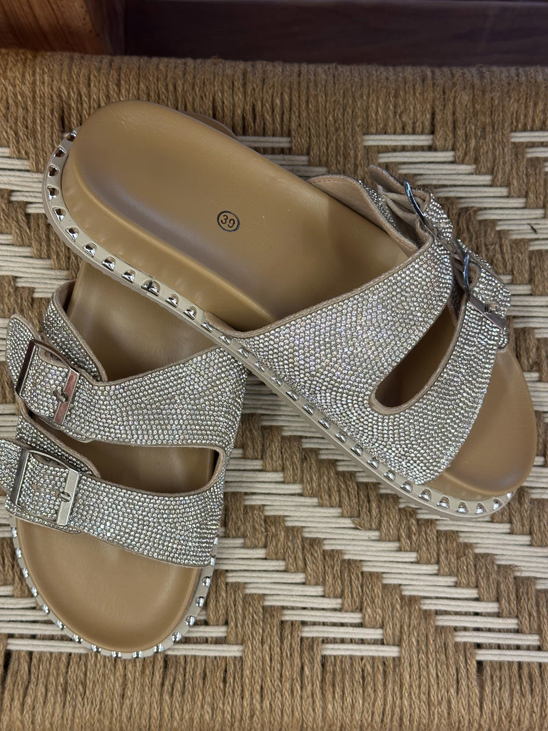 Glamour Slides - Beige