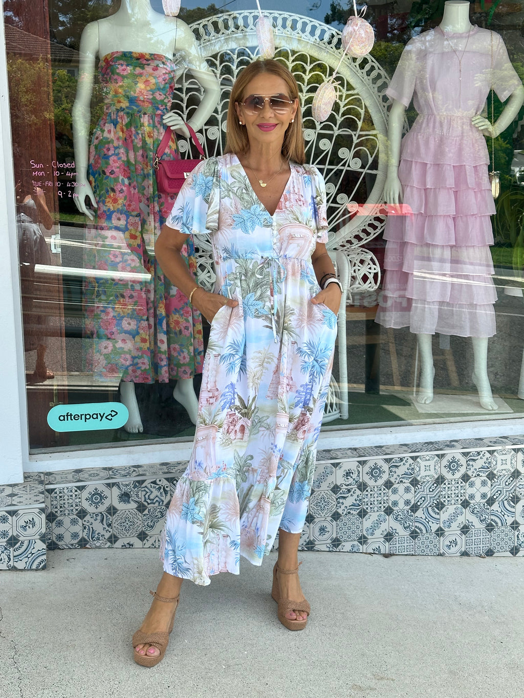 Botanical Bliss Midi Dress