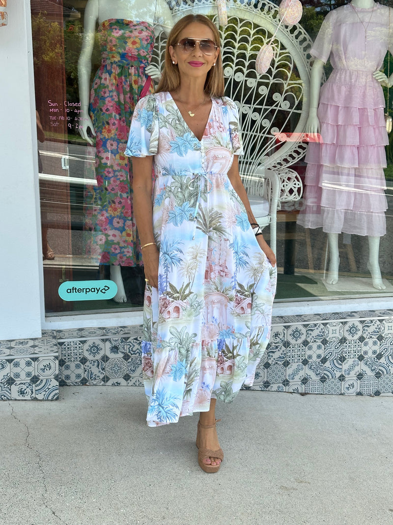 Botanical Bliss Midi Dress