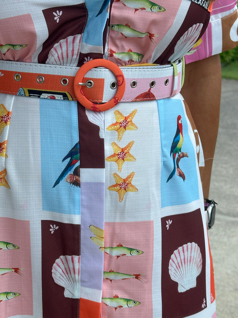 Toucan Mini Shirt Dress