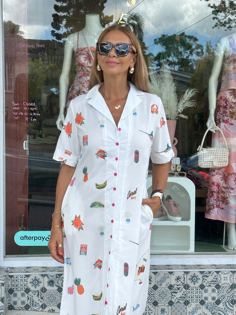 Coral Bay Shirt Dress