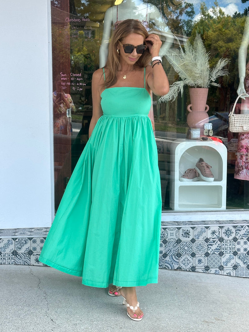 Keli Green Maxi Dress