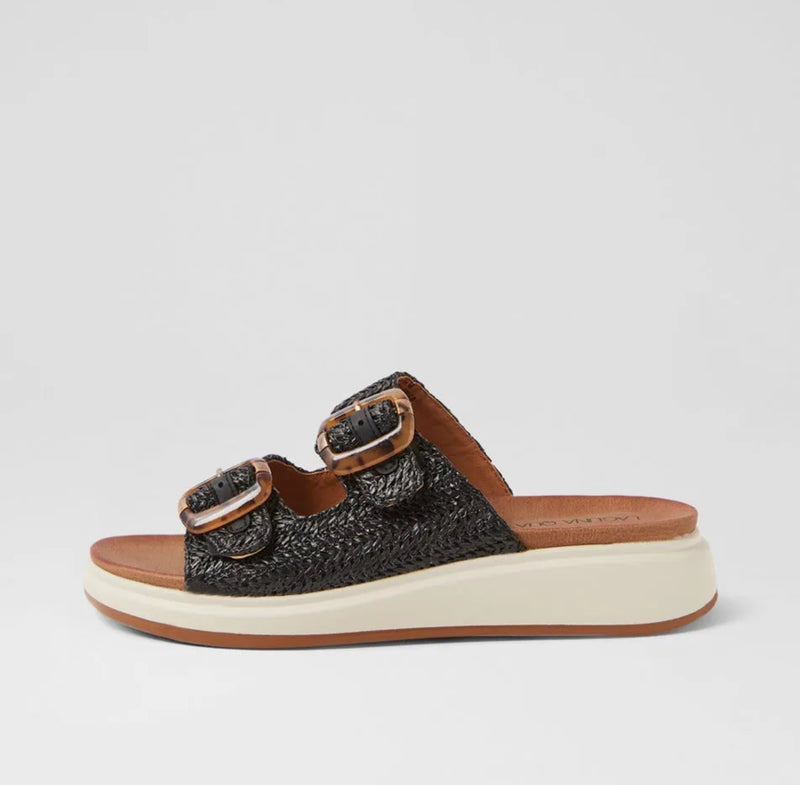 Beacon Slides - Black Raffia