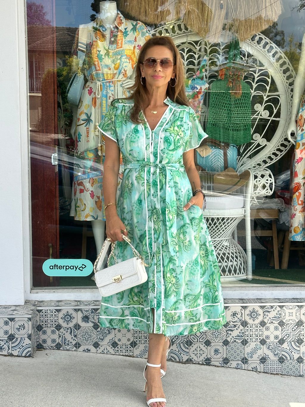 Green Envy Midi Dress