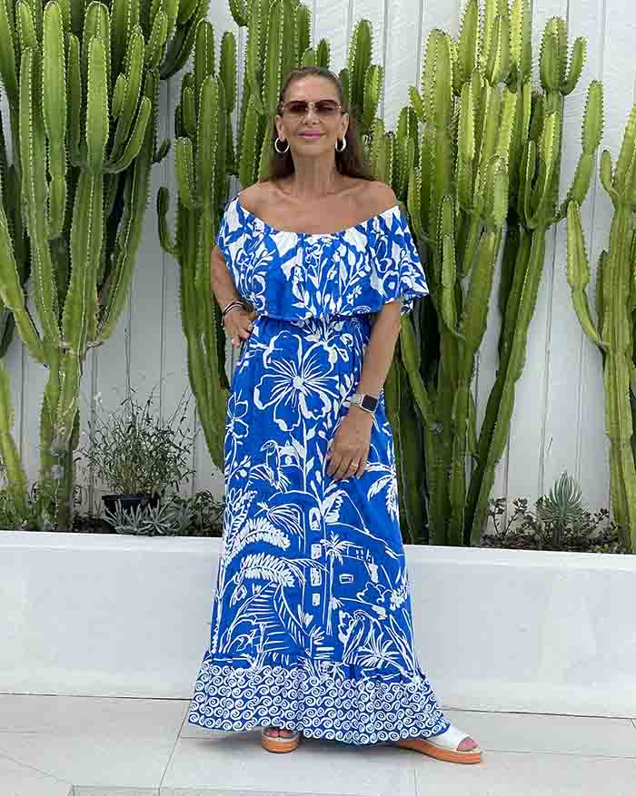 Harpar Blue Floral Maxi