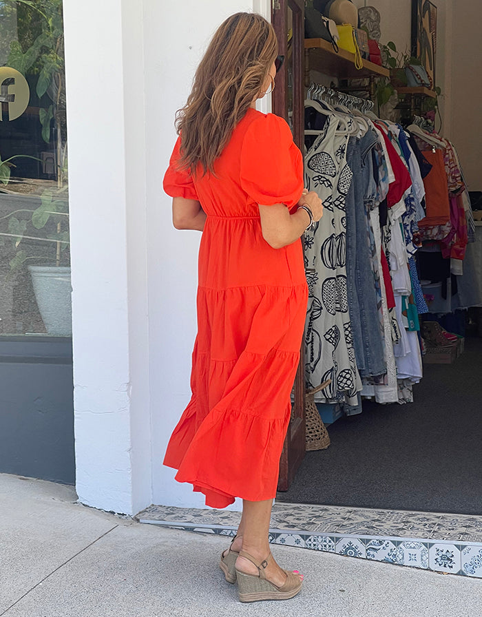 Calypso Orange Dress