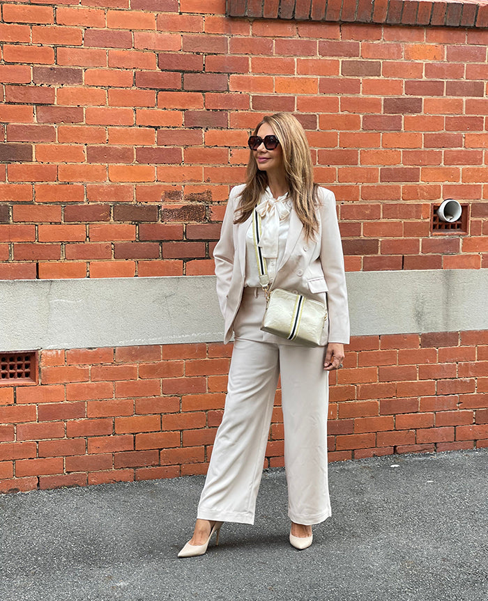 Kellie White Linen Blend Wide Leg Pants – Beginning Boutique