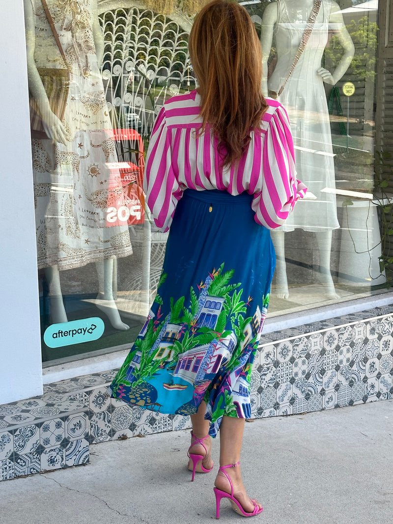 Paraty Teal Skirt