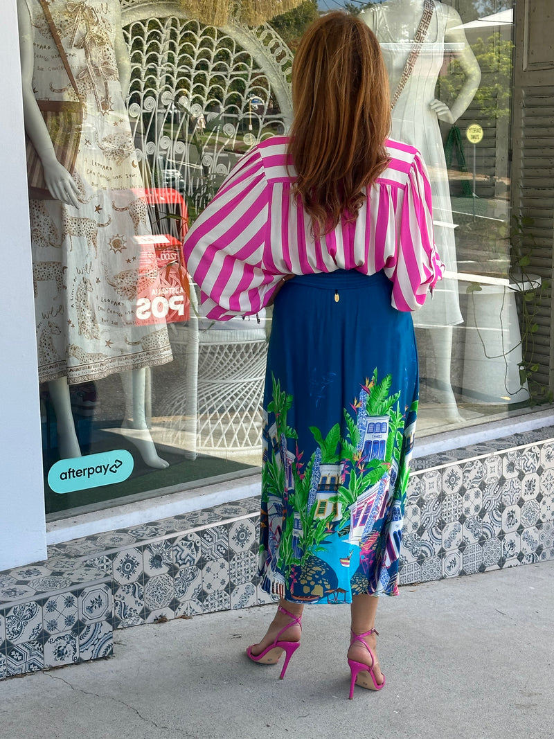 Paraty Teal Skirt