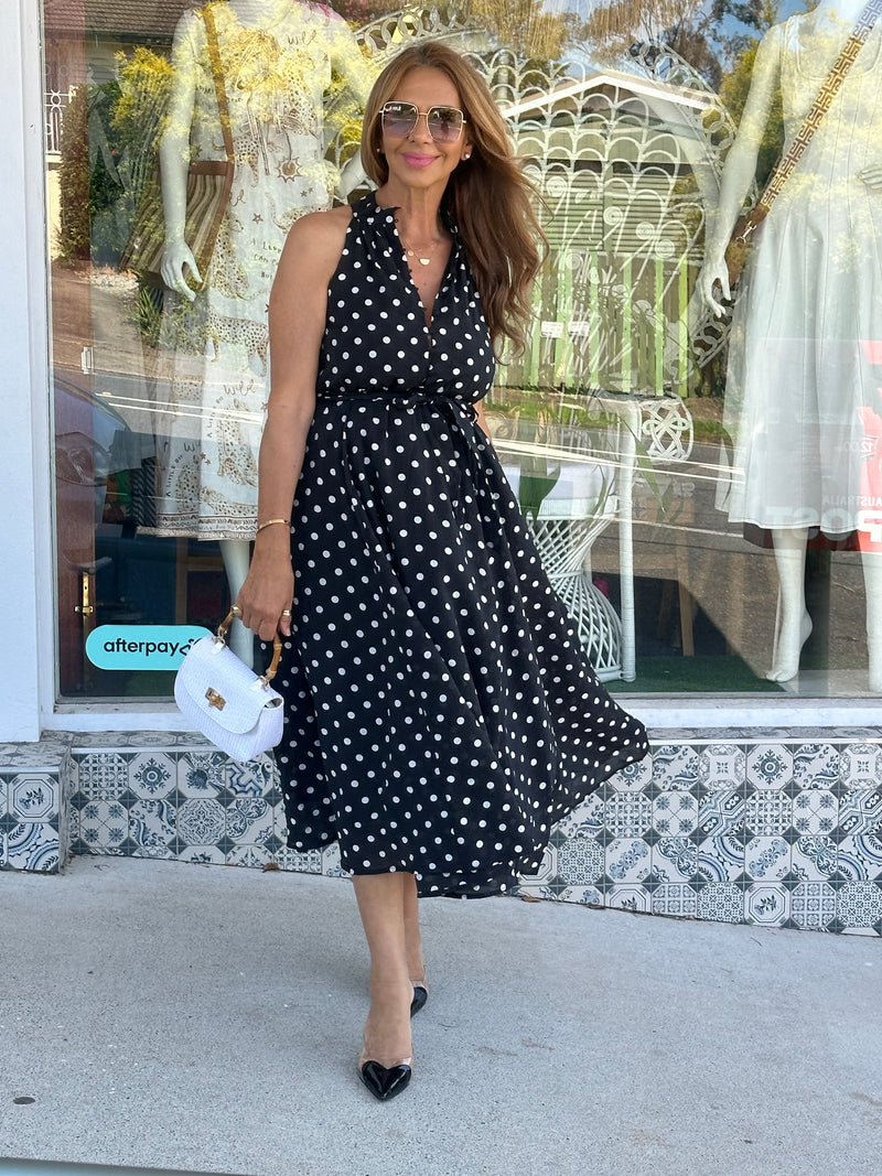 Polka Noir Dress