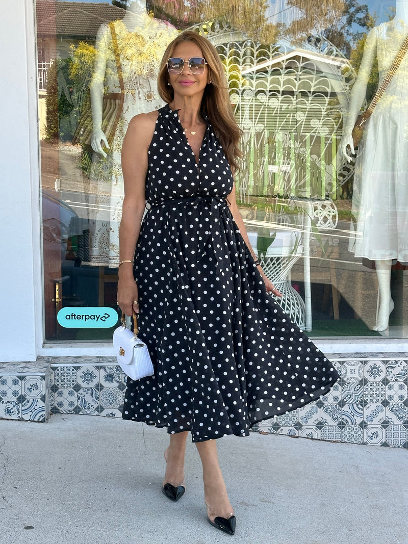 Polka Noir Dress