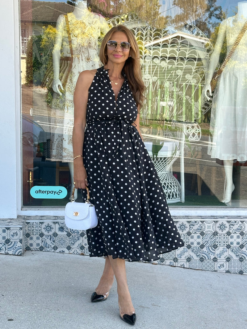 Polka Noir Dress