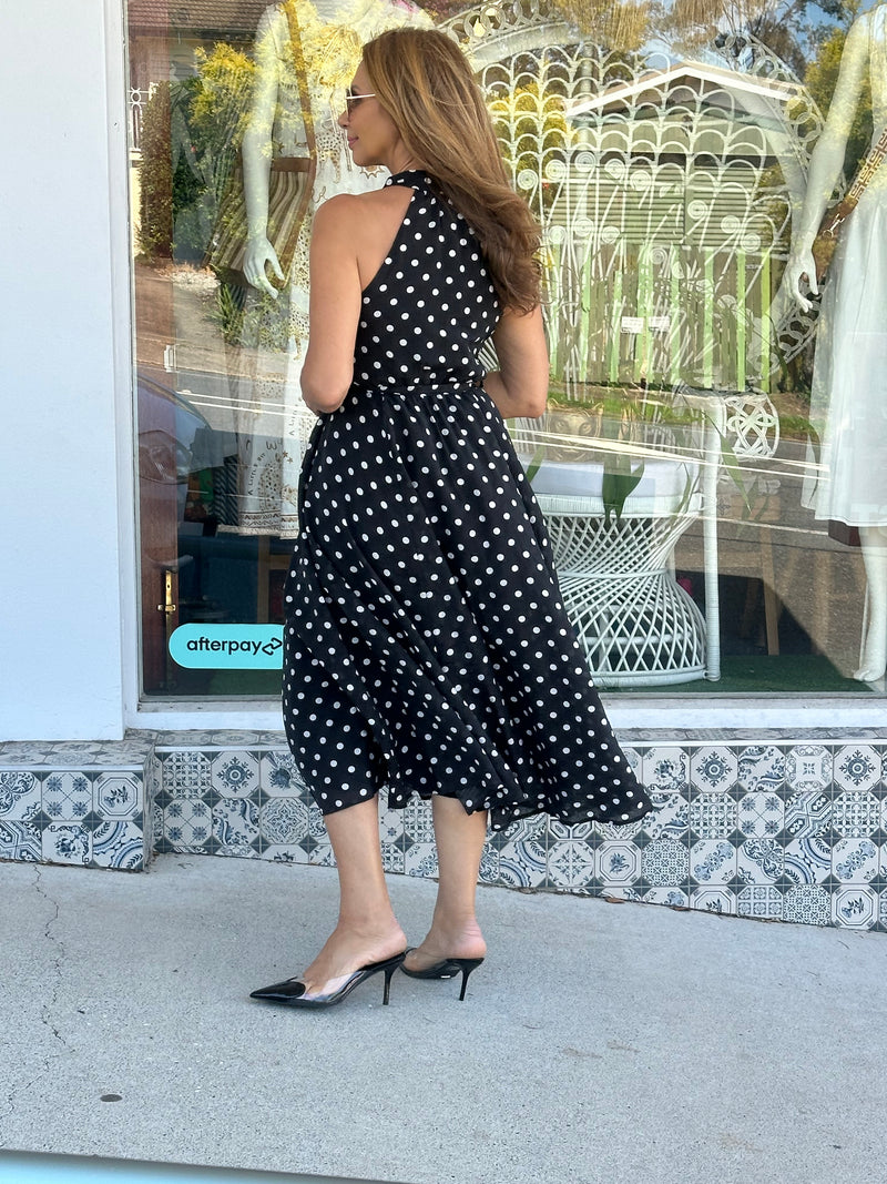 Polka Noir Dress