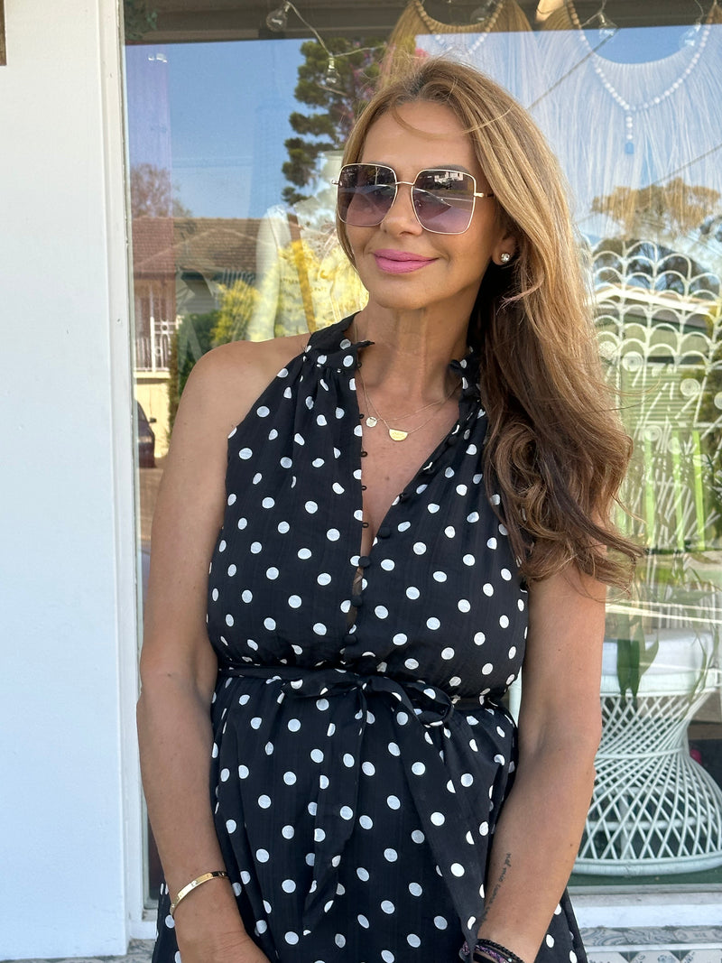 Polka Noir Dress