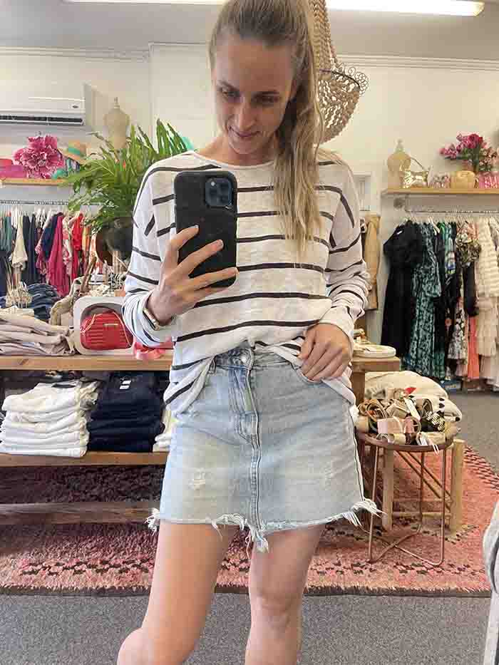 Minnie Knit Top - Stripe