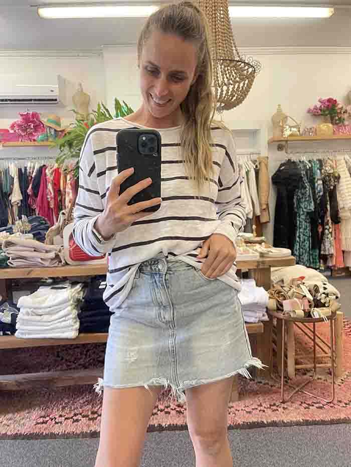 Minnie Knit Top - Stripe