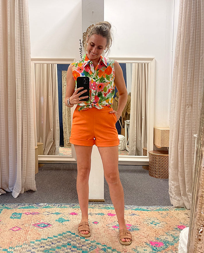 Elsie Shorts - Tangerine