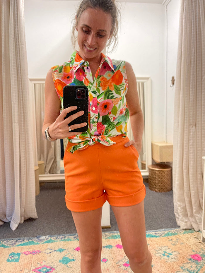 Elsie Shorts - Tangerine