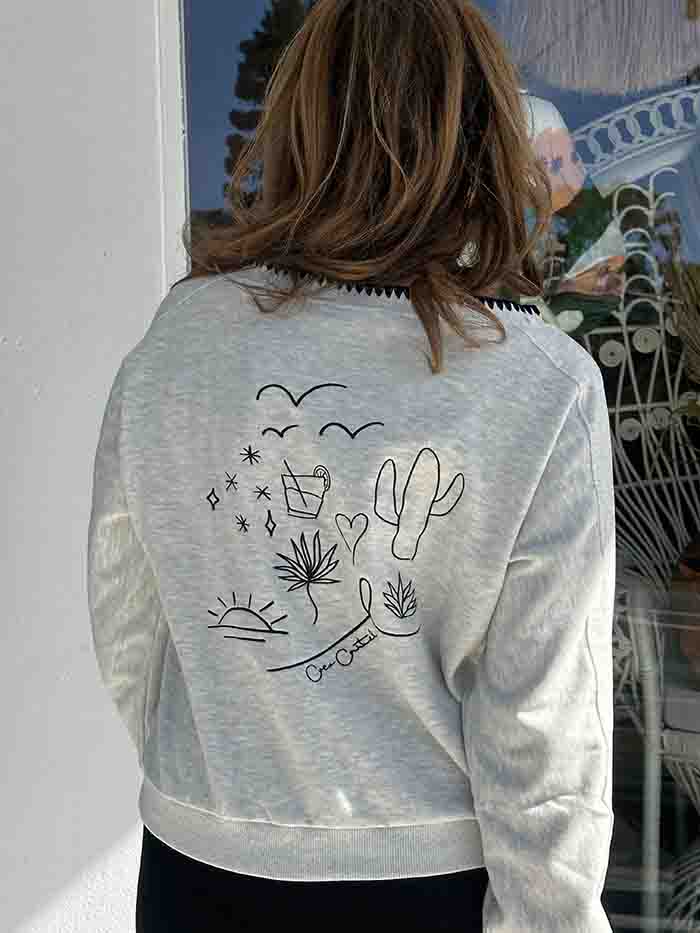 Love Arizona Sweat Top - Marle Grey