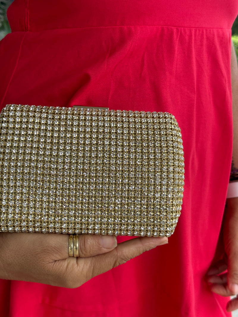 Jewelled Gold Clutch