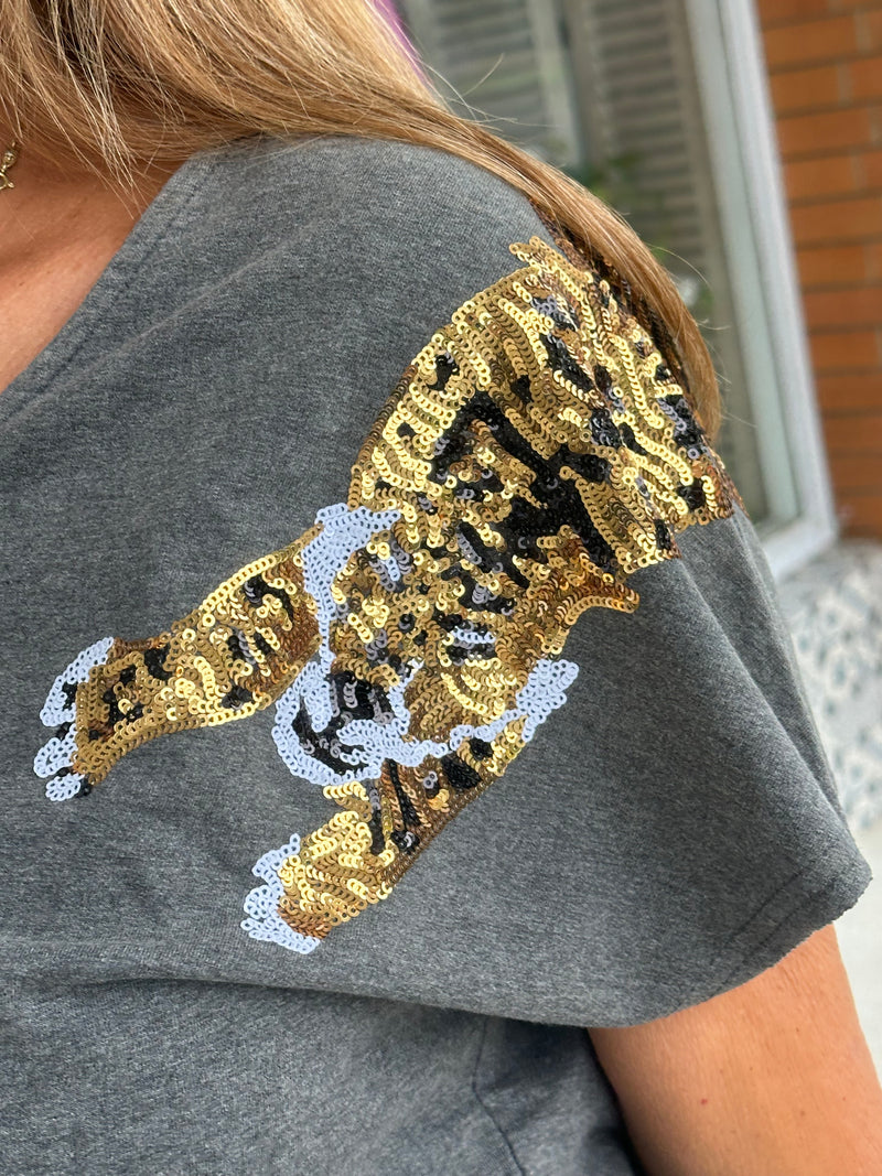 Tiger Sequin Tee