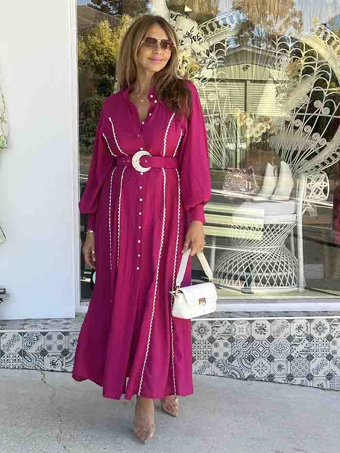 Chaeri Dress - Boysenberry