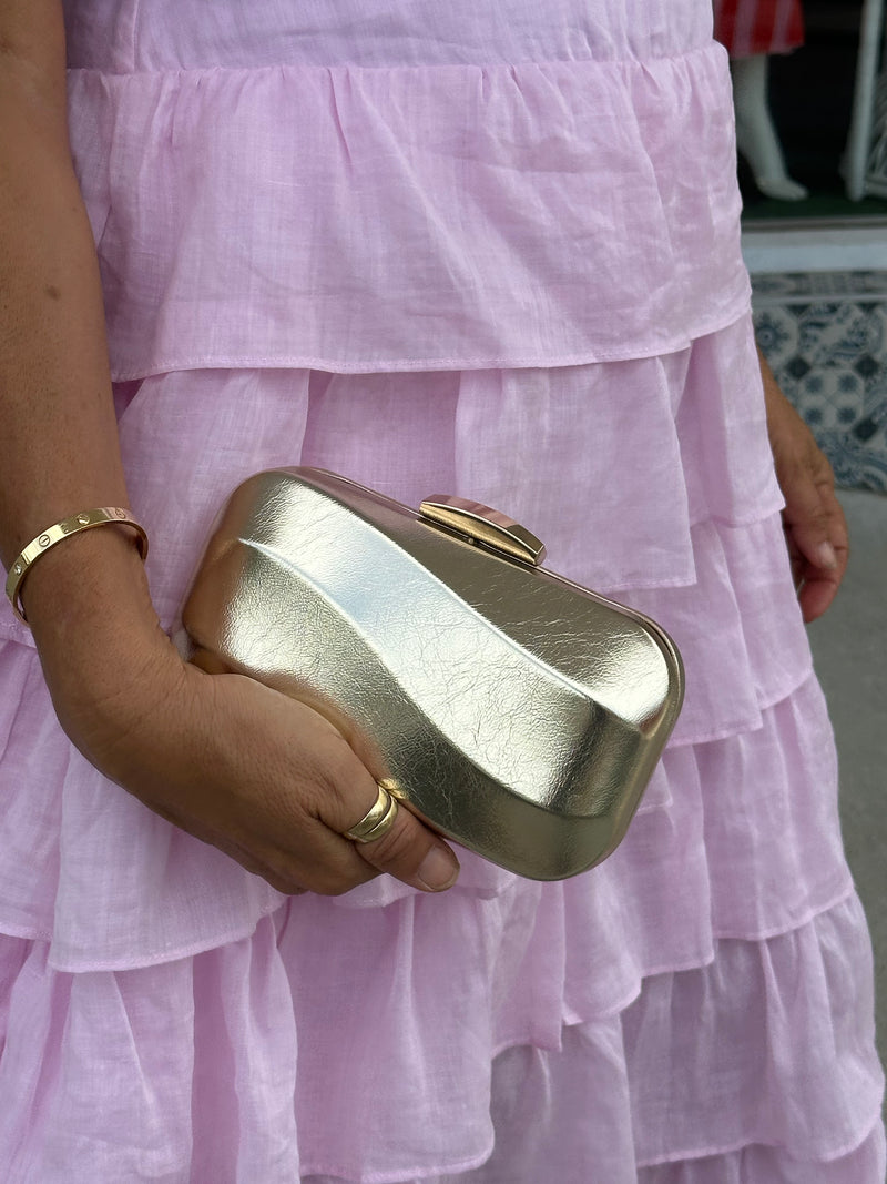 Wavy Gold Clutch