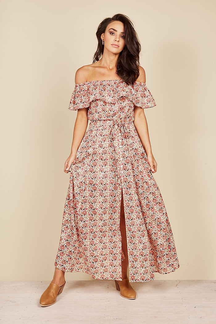 Goddess Maxi Dress - Poppy fields