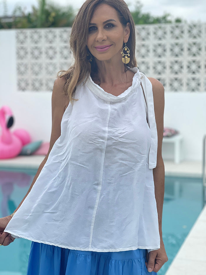 Lucia Top - White Linen