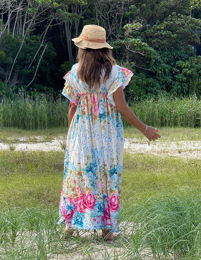 Botanic Watercolour Maxi Dress