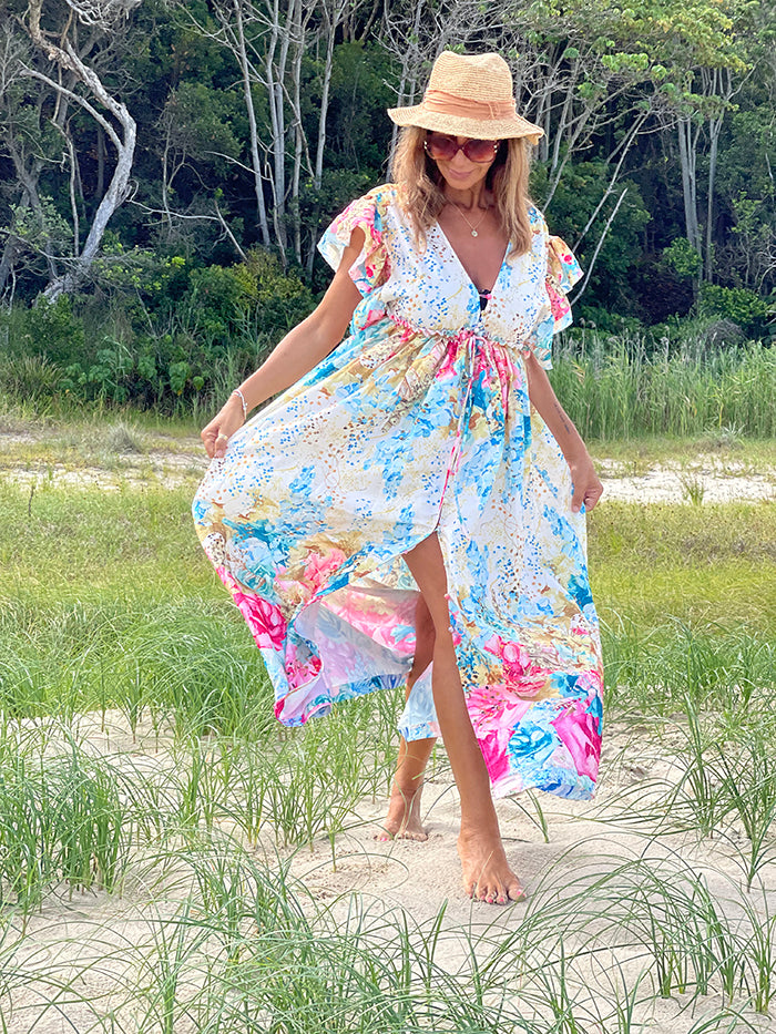 Botanic Watercolour Maxi Dress