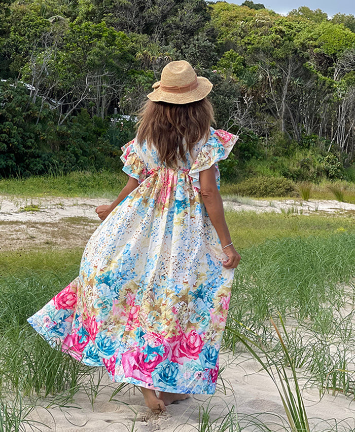 Botanic Watercolour Maxi Dress