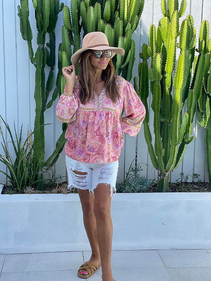 Chare Floral Top