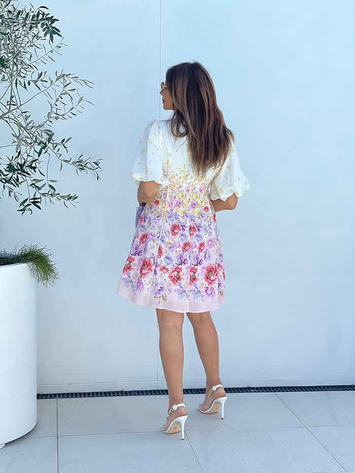 Spring Bouquet Mini Dress