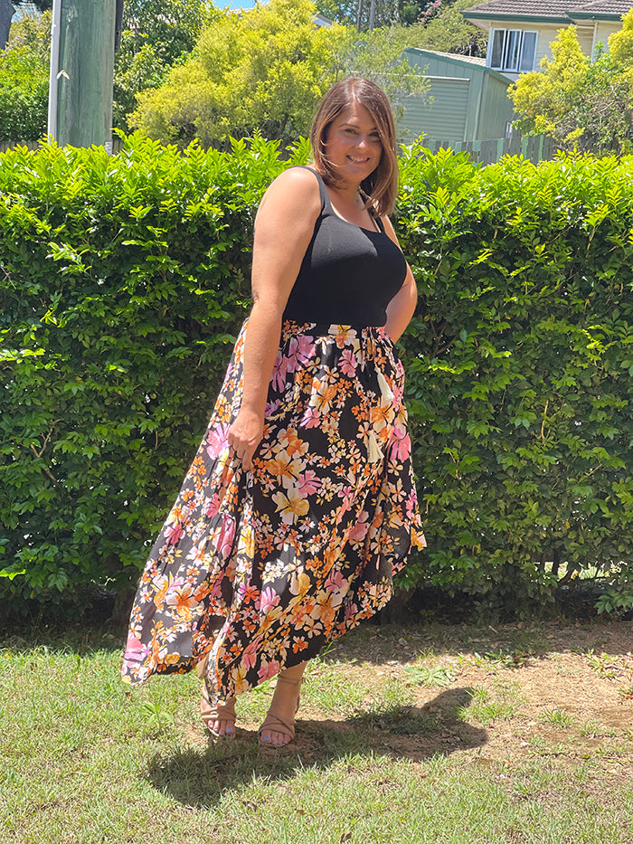 Mira Floral Maxi Skirt