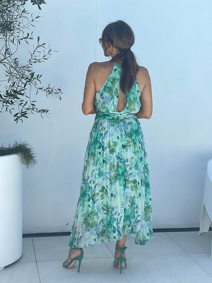 Botanical Pleated Dress