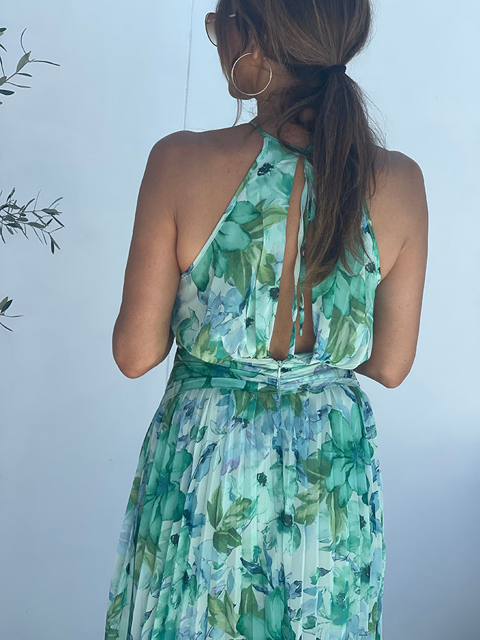 Botanical Pleated Dress