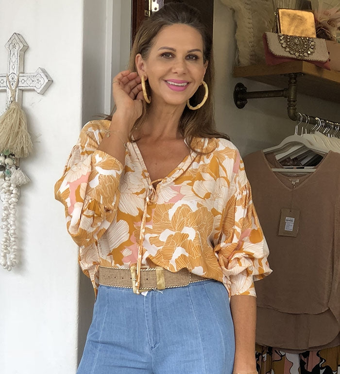 Jemima Print Marfa Top