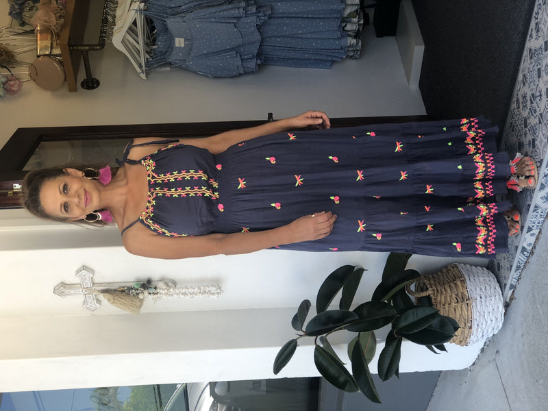 Kirinda Maxi Dress - Denim