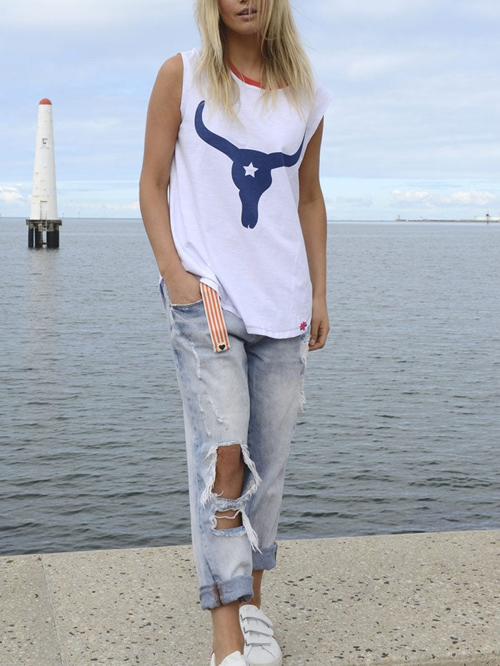 Ringer Bull Tank - White