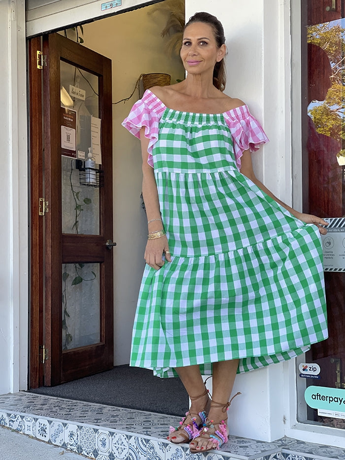 Brights Gingham Dress