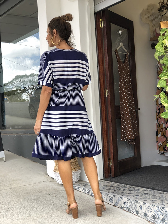 Boardwalk Dress - Sandy Bay Stripe