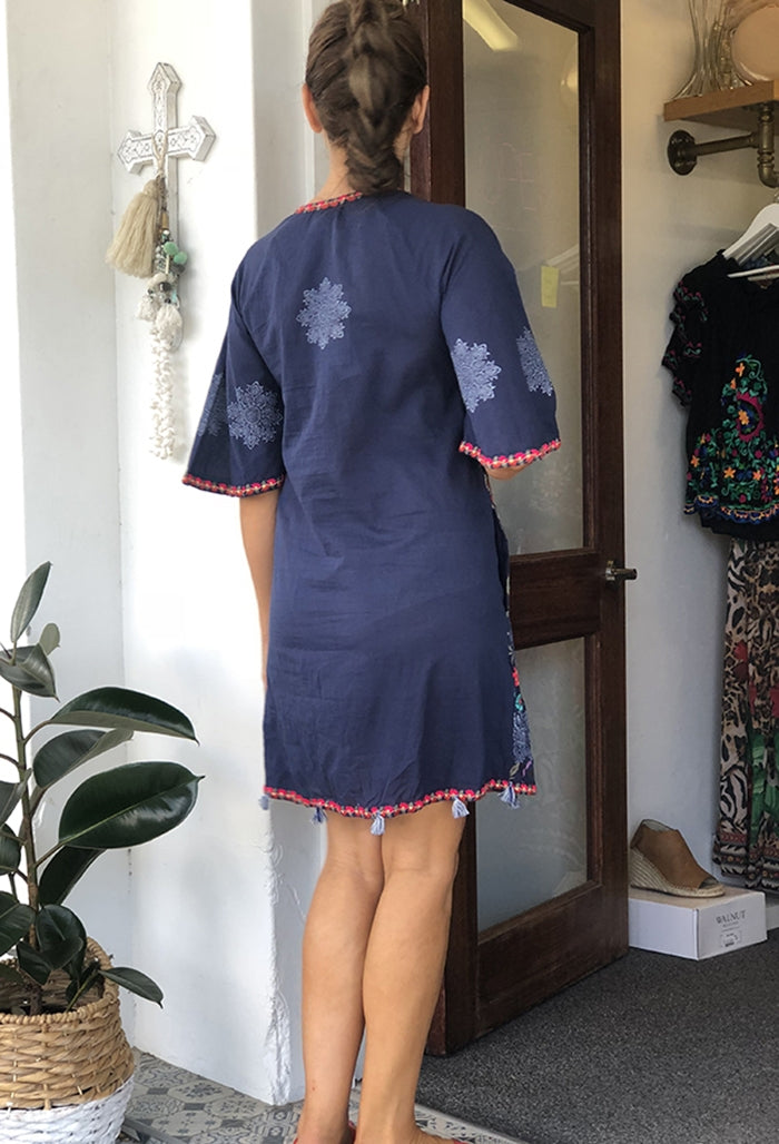 Pariso Dress - Navy