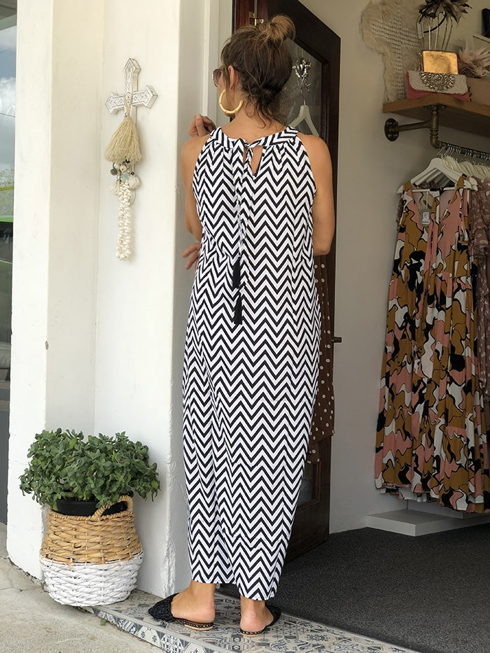 Caribbean Maxi Dress - Chevron