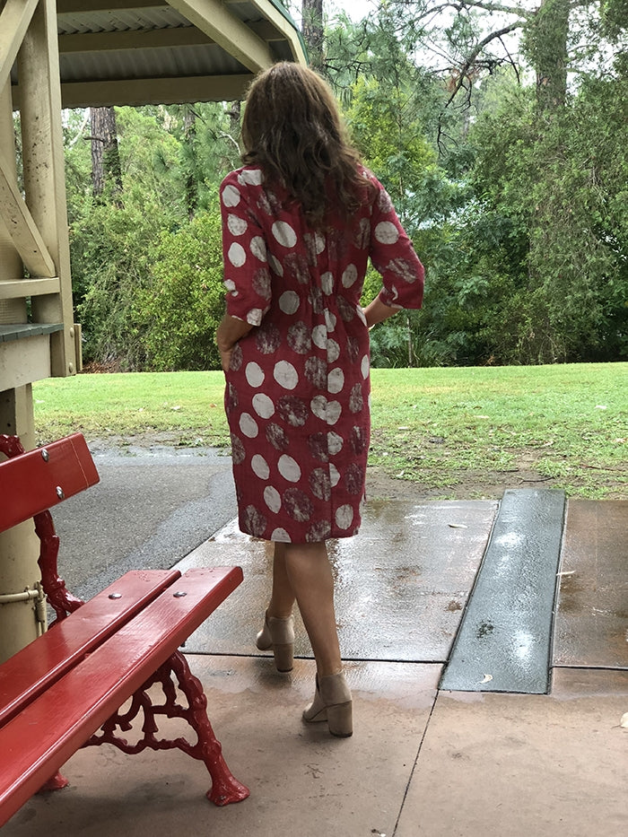 Ruby Red Dot Dress