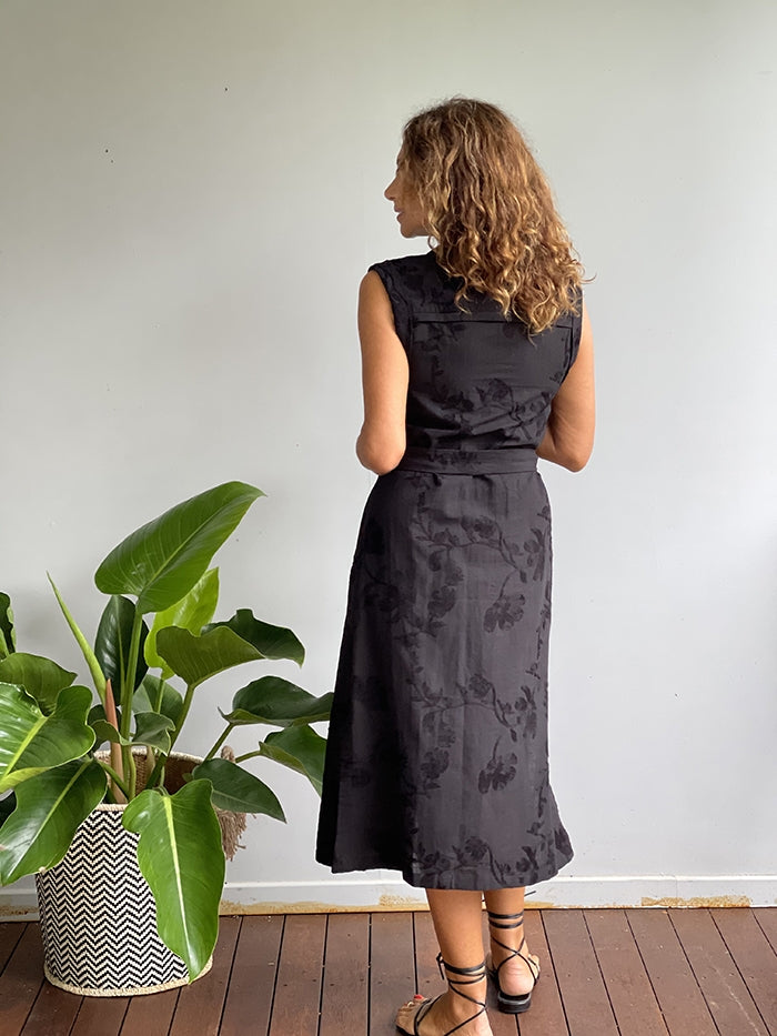 Edith Sleeveless Dress - Black