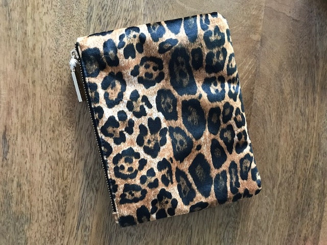 Velvet Leopard Pouch